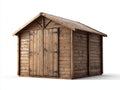 Abri de jardin-Bois-350x270x255 cm-Bois naturel-Brun clair-Style chalet