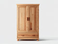 Armoire - bois - 105x54x192 cm - bois naturel-marron clair - rustique