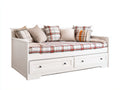 Canapé lit-Bois-tissu-210x91x86 cm-Blanc-Beige-Rouge-Gris-Style cottage