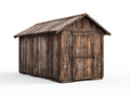 Abri de jardin-Bois-310x230x245 cm-Brun vieilli-Bois foncé-Style rustique